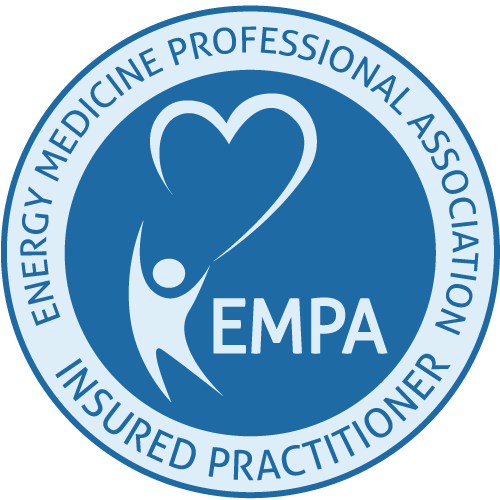 certificate seal: Energy Medicine Professional Association Insured Practitioner